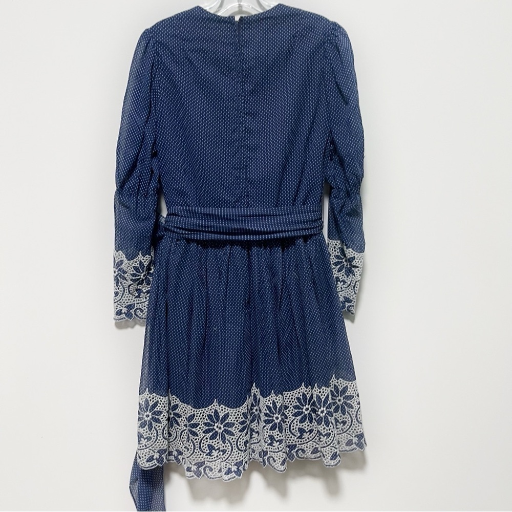 Bill Atkinson Glen of Michigan Vintage 60’s crocheted polka dot prairie dress - Picture 4 of 11